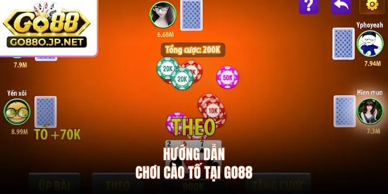 Hướng dẫn chơi cào tố tại GO88