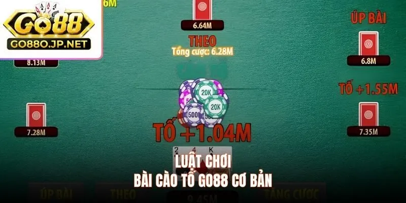Luật chơi bài cào tố GO88 cơ bản